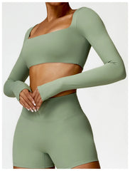 Women’s Quick-Dry Square Neck Gym Top