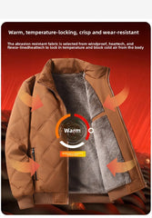 Men’s Thick Fleece Parka – Warm Winter Outdoor Coat