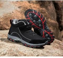 Men’s Waterproof Suede Winter Ankle Boots – Non-Slip