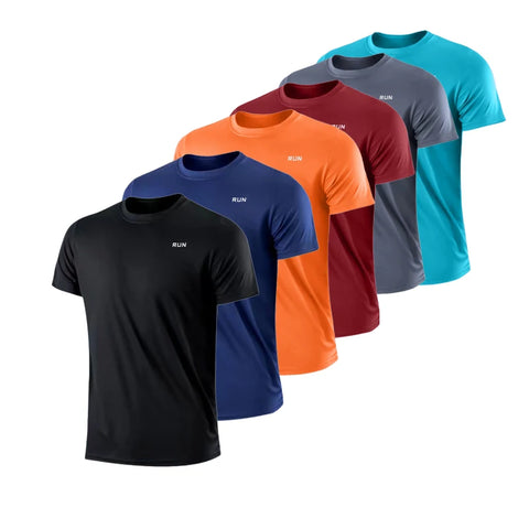 Men’s Ice Silk Quick-Dry T-Shirt – Summer Breathable Outdoor Running Top