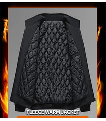 BROWON 8XL Men’s Thick Winter Jacket – Waterproof Stand Collar Coat