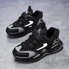 Kids PU Leather Fashion Sneakers