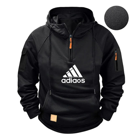 Men’s Autumn/Winter Hooded Sweatshirt – Fashionable, Warm & Casual Sports Pullover