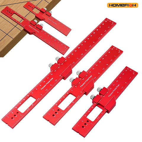 Precision T-Type Pocket Ruler – Inch & Metric Measuring Tool