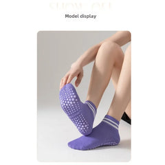 5 Pairs Women’s Non-Slip Grip Socks – Yoga & Pilates