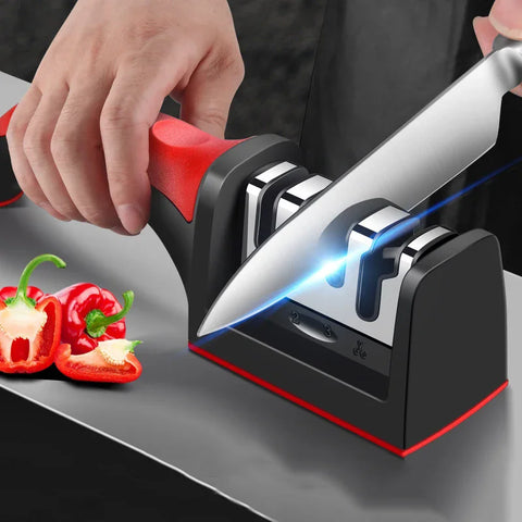 3-Segment Stainless Steel Kitchen Knife Sharpene