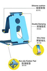 Aluminum Alloy Folding Phone Stand – Portable Desktop Holder for iPhone