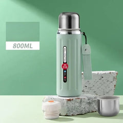 800ml Vacuum Insulated Flask – Hot & Cold Travel Thermal Bottle