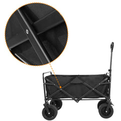 Collapsible Folding Utility Wagon – Heavy-Duty Beach & Camping Cart with Large Capacity
