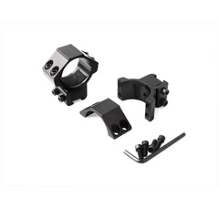 2PCS Scope Mount Rings — 25.4/30mm for 11mm & 20mm Dovetail/Picatinny + Flashlight Mount