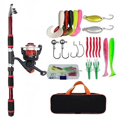 Telescopic Fishing Pole Kit – Full Travel Set