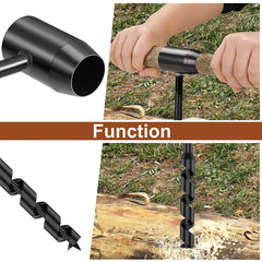 Bushcraft Carbon Steel Survival Hand Auger Drill