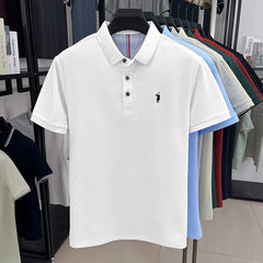 Men’s Luxury Cotton Polo – Pony Embroidery Short Sleeve