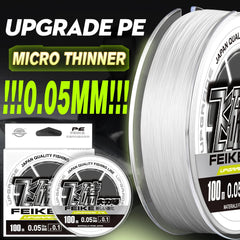 ZUKIBO Laser Nano Braid Fishing Line – Super Soft, Durable, Low-Memory PE Line