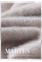 Women’s Mink Cashmere Pullover Sweater – High Collar