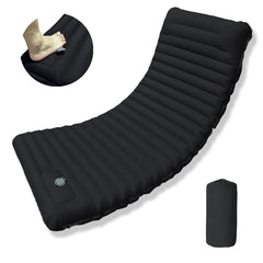 Ultralight Folding Camping Sleeping Pad with Pillow – Inflatable Air Mat for Outdoor Travel, Beach & Hiking