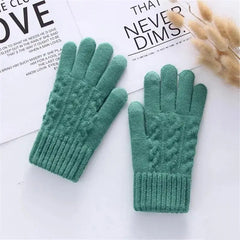 Winter Touchscreen Full-Finger Gloves – Warm Fleece Knit Gloves for Men & Women
