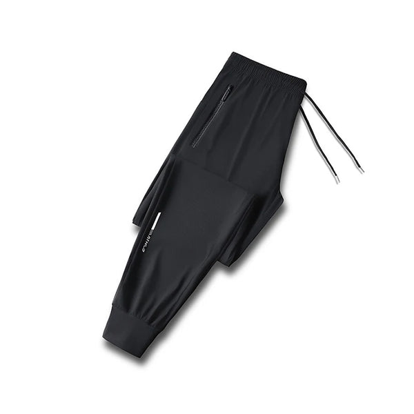 Men’s Ice Silk Quick-Dry Pants – Lightweight, Elastic, and Breathable Summer Trousers