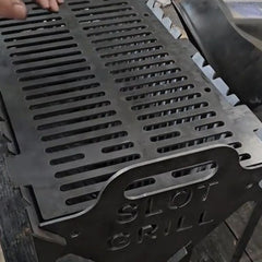 Stainless Steel Collapsible BBQ Grill – Portable Tabletop Charcoal Barbecue for Camping & Picnics (40×22×10 cm)