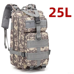 25L/50L Tactical Waterproof Outdoor Backpack – Trekking, Fishing, Hunting, Camping, Hiking