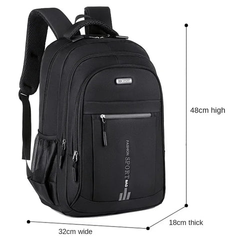Men’s Waterproof Oxford Business Backpack – Laptop & Travel Bag