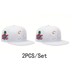 Unisex LA Embroidery Baseball Cap – Adjustable Snapback Hat