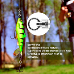 FishTrip Ball Bearing Fishing Swivels