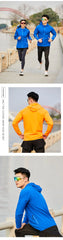 Reflective Quick-Dry Hooded Running Jacket – Lightweight Sun Protection Coat