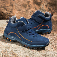 Men’s Waterproof Suede Winter Ankle Boots – Non-Slip