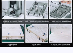 YOMO 3-in-1 Furniture Dowelling & Drill Locator Jig