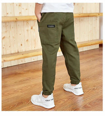 Boys Cotton Sports Pants – Casual Spring & Autumn Trousers (3–13 Years)