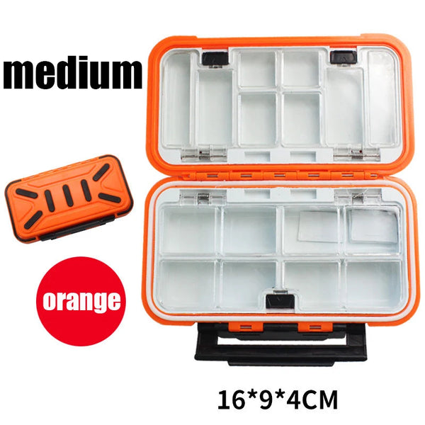 Waterproof Double-Sided Fishing Tackle Box – Multifunctional Hook & Bait Storage Organizer