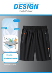 Men’s Plus Size Quick-Dry Sports Shorts – M to 8XL