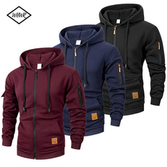 2025 Autumn Men’s Slim Fit Zipper Hoodie Jacket