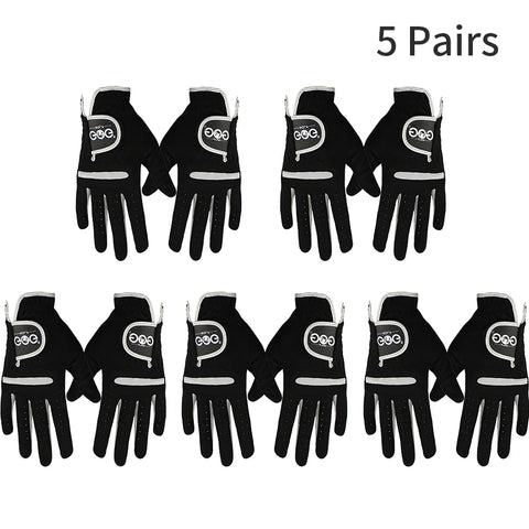 Men’s Golf Glove – Left/Right Hand, Microfiber, Black