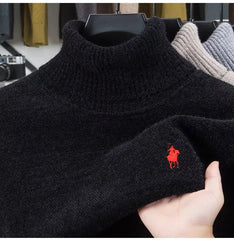 Men’s Luxury Velvet High Neck Sweater