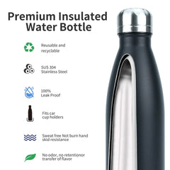 500ml Stainless Steel Insulated Water Bottle – Hot & Cold