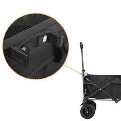 Collapsible Folding Utility Wagon – Heavy-Duty Beach & Camping Cart with Large Capacity