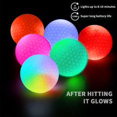 Caiton Night Glow Golf Balls – 6-Pack High-Visibility