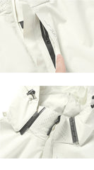 Men’s Waterproof Softshell Windbreaker – Lightweight Jacket with Removable Hood