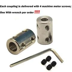 Rigid Shaft Coupling Set for DIY Motors