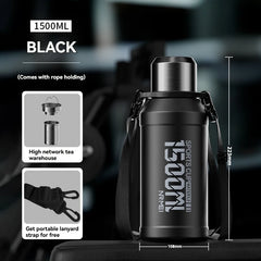 2L Thermos Bottle Insulated Water Bottle Vacuum Flasks Stainless Steel Thermal Bottle Cold coffee hot Tea Cup drinkware Gym mug