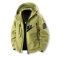 Men’s 2025 Printed Jacket – Casual Sport Trench Coat