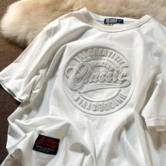 Vintage 3D Print Steel Seal T-Shirt – Casual Loose Unisex Tee