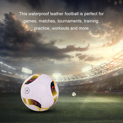 Size 5 Leather Soccer Ball – Professional Training & Match Football