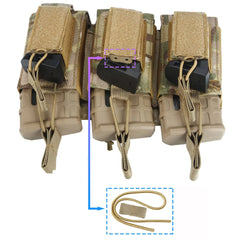 Tactical Triple Mag Holder – Open-Top MOLLE Magazine Pouch for M4/M16/AK