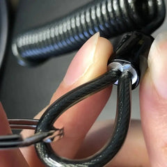 Elastic Coil Key Lanyard – Lockable Spring Tether Key Chain