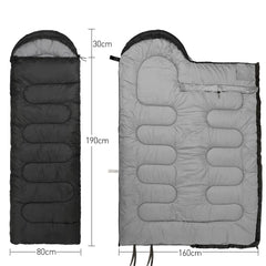 4-Season Camping Sleeping Bag – Lightweight Warm Mummy Cotton Sleeping Bag for Outdoor Backpacking & Winter Camping