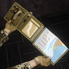 Tactical Map Storage Bag – Foldable Utility EDC Tool Pouch with Hook & Loop